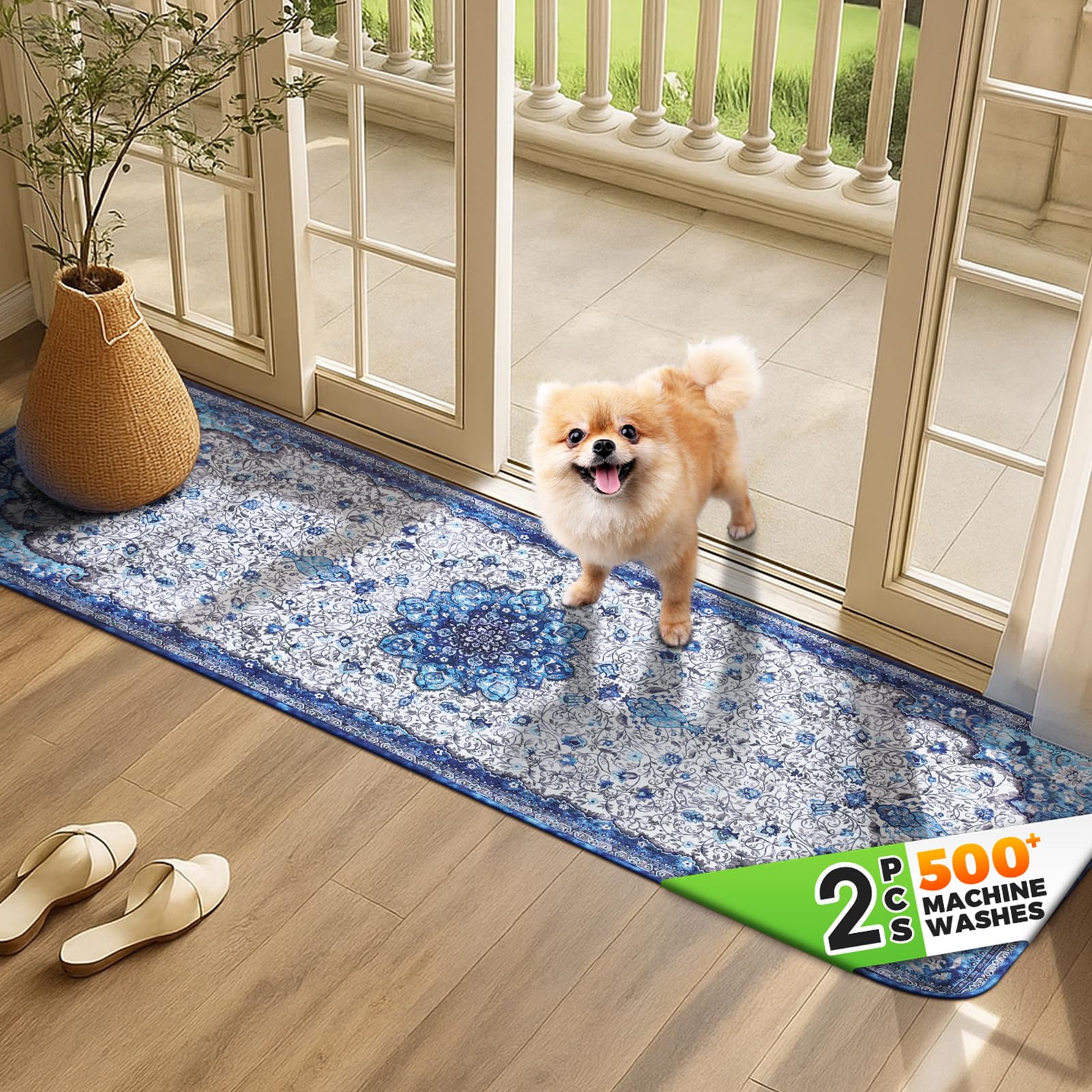Alfombra Hompet para mascotas, absorbente y eficaz contra patas mojadas.