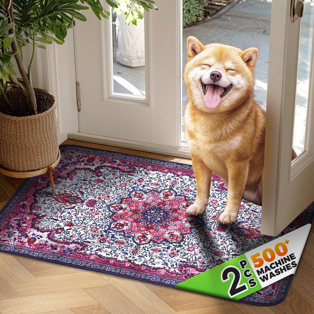 Alfombra Hompet para entrada de perros mojados, suave y protege el suelo.