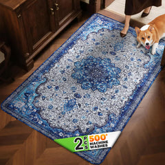 Hompet alfombra para perros, top de burbujas con diseño vintage, tacto suave para la entrada.