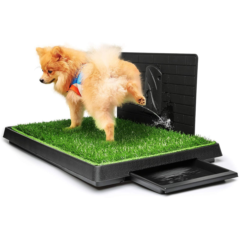 Hompet césped artificial para perros, uso interior y exterior, ideal para entrenamiento en casa.