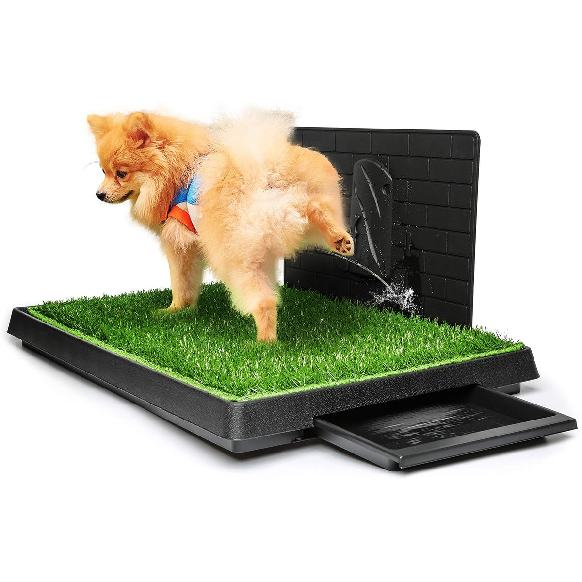Hompet césped artificial para perros, uso interior y exterior, ideal para entrenamiento en casa.