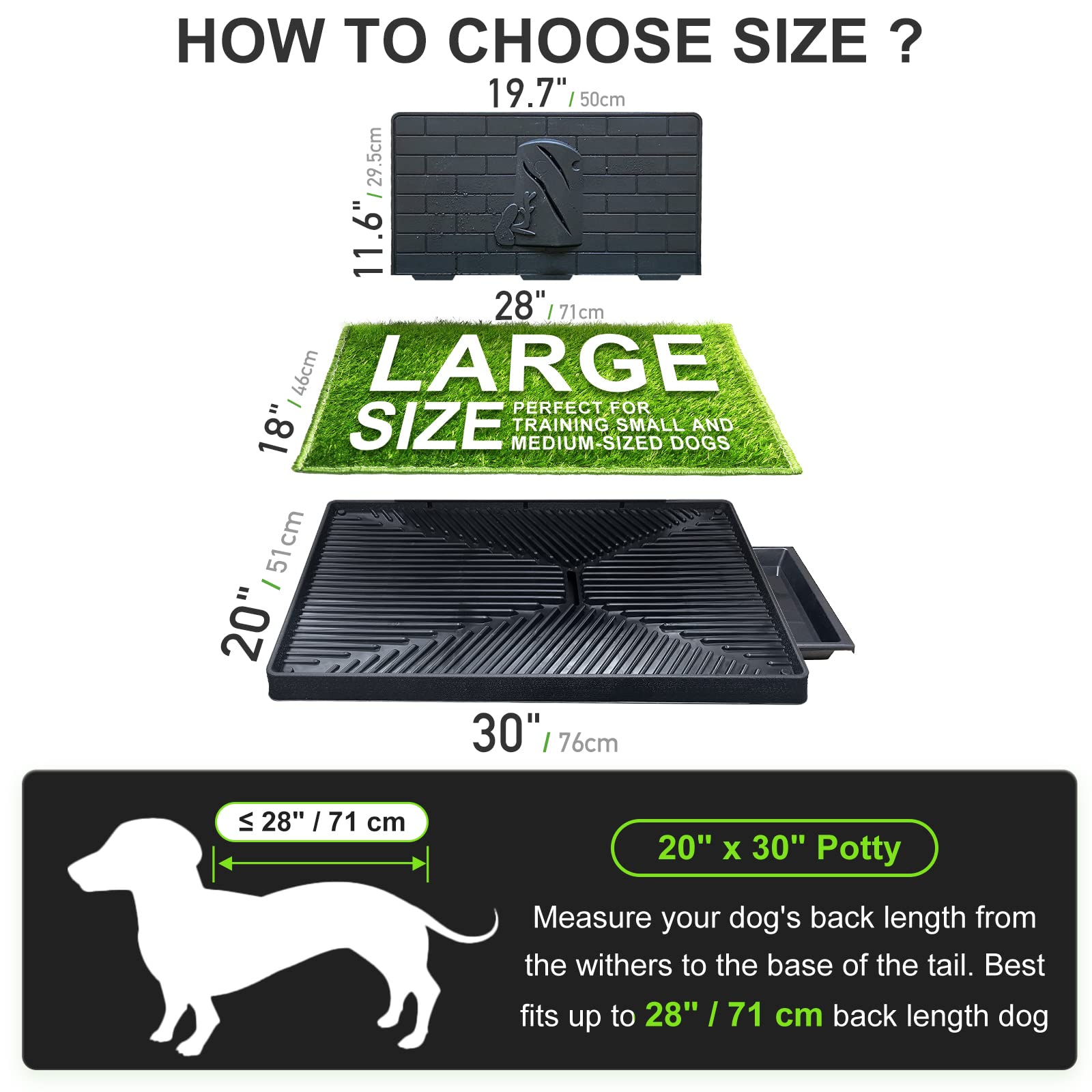 Hompet Potty uso interior y exterior, ideal para perros pequeños y medianos.