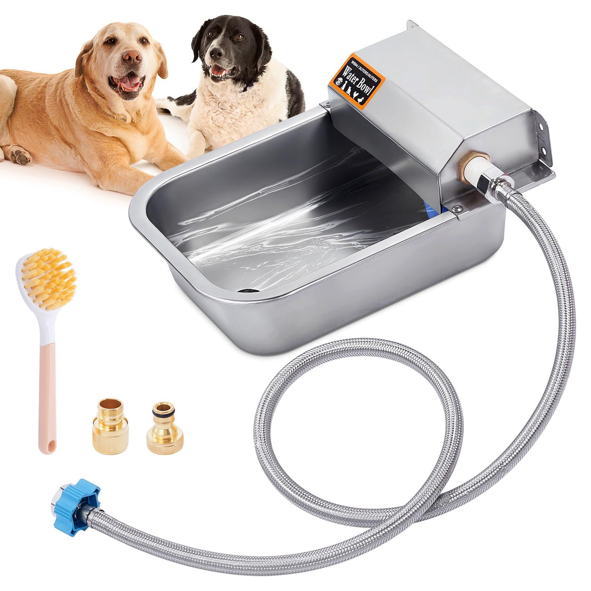 Homsky dispensador de agua para perros, frontal, uso continuo