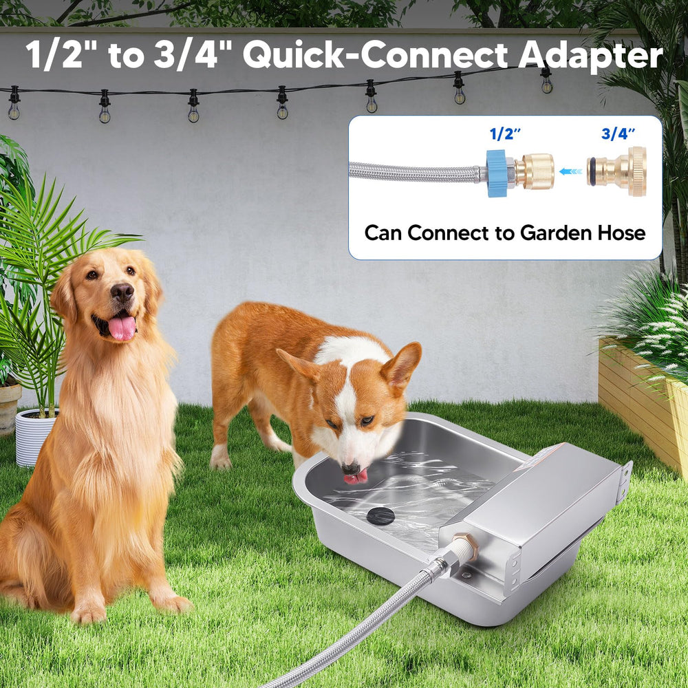 Homsky dispensador de agua para perros en montaje de pared, instalación segura