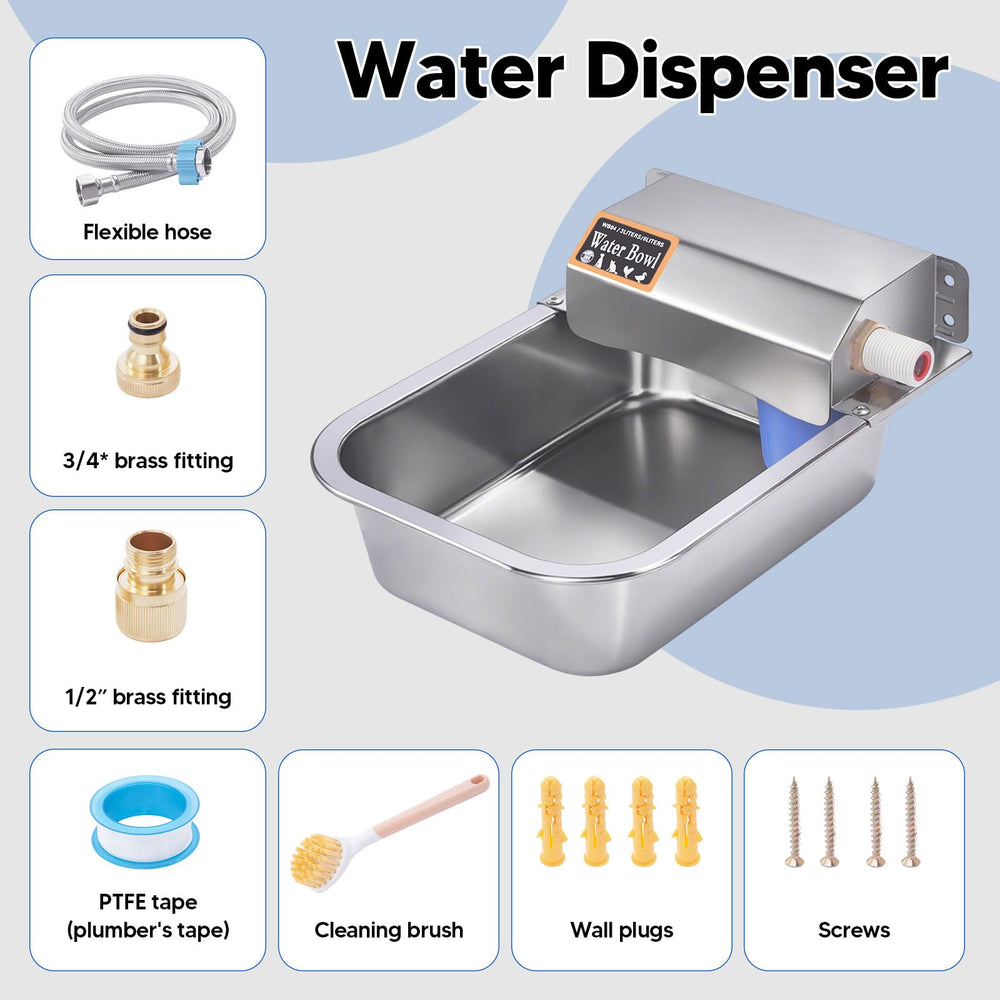 Homsky dispensador de agua con drenaje sencillo para limpieza rápida