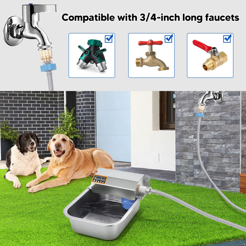 Homsky dispensador de agua para perros, uso en exteriores, resistente