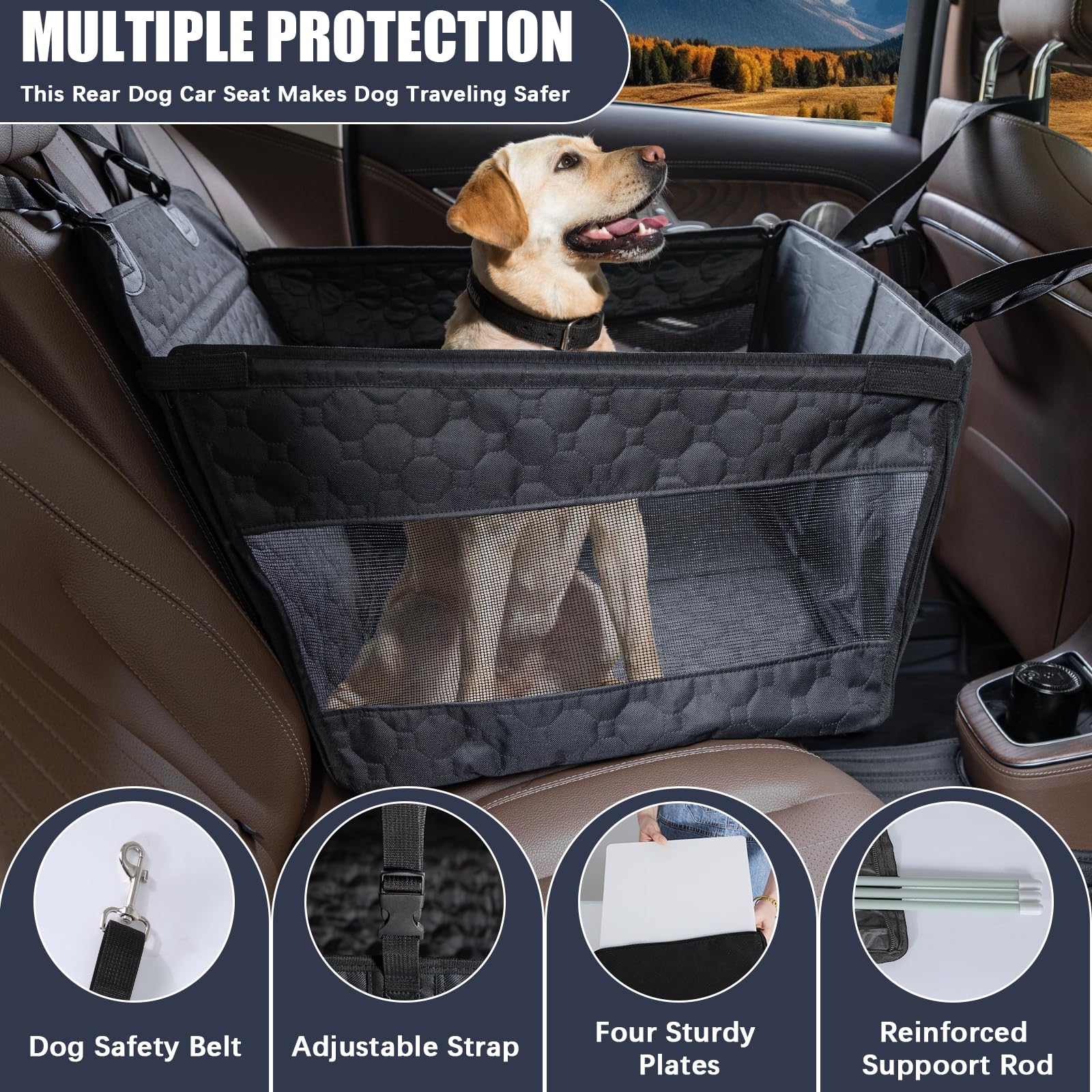 Homsunyi protección de asiento resistente a manchas y arañazos