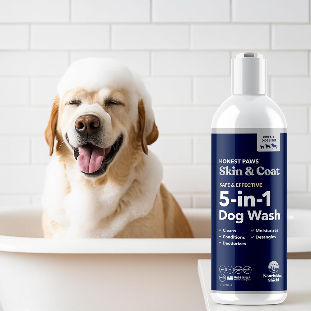 Honest Paws champú para perros, ingredientes naturales para un cuidado completo.