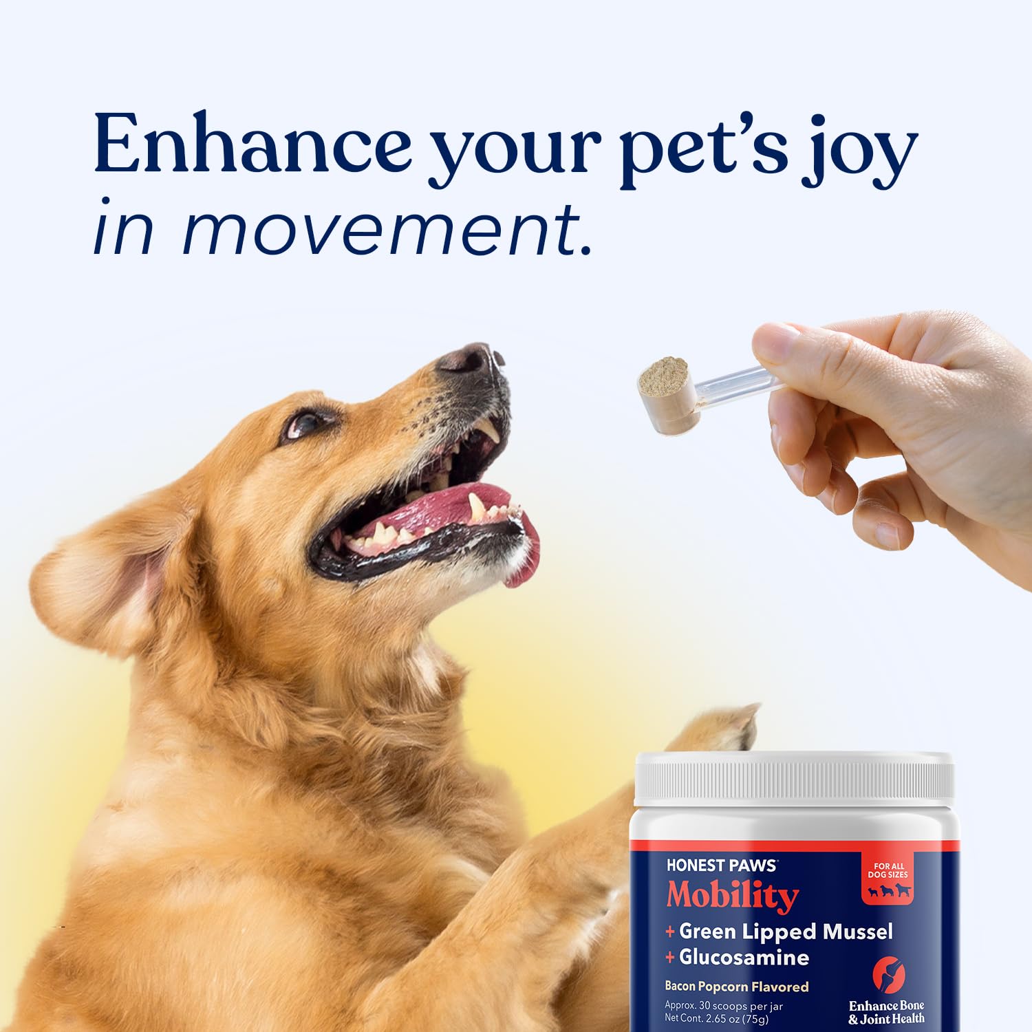 Hecho en EE.UU. Honest Paws sin OGM para perros activos.