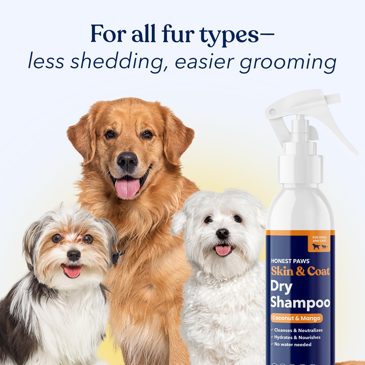 Honest Paws ideal para perros que odian bañarse