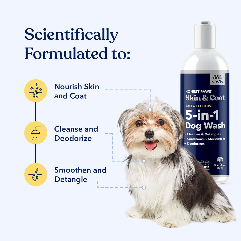 Ingredientes naturales de coco y aloe en Honest Paws para perros.
