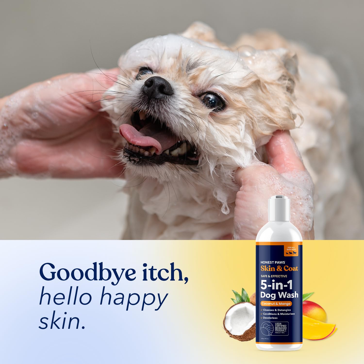 Honest Paws uso para todas las razas, confort en cada baño