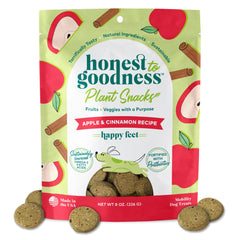 Honest to Goodness Happy Feet, empaque de snacks para perro, sabor sabroso para paseos diarios.