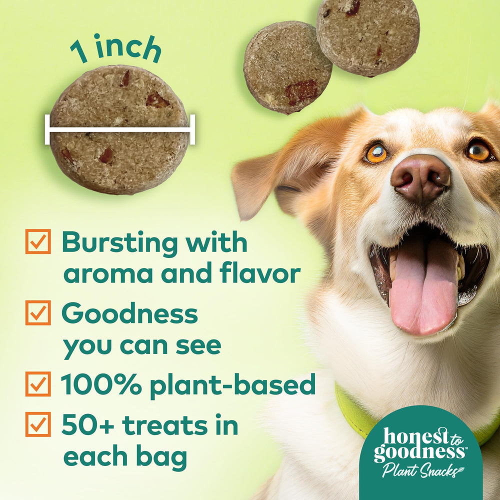 Honest to Goodness Mellow Belly, bolsa abierta, sabor y placer diario para perros.