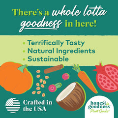 Honest to Goodness Mellow Belly etiqueta, origen sostenible y receta natural.