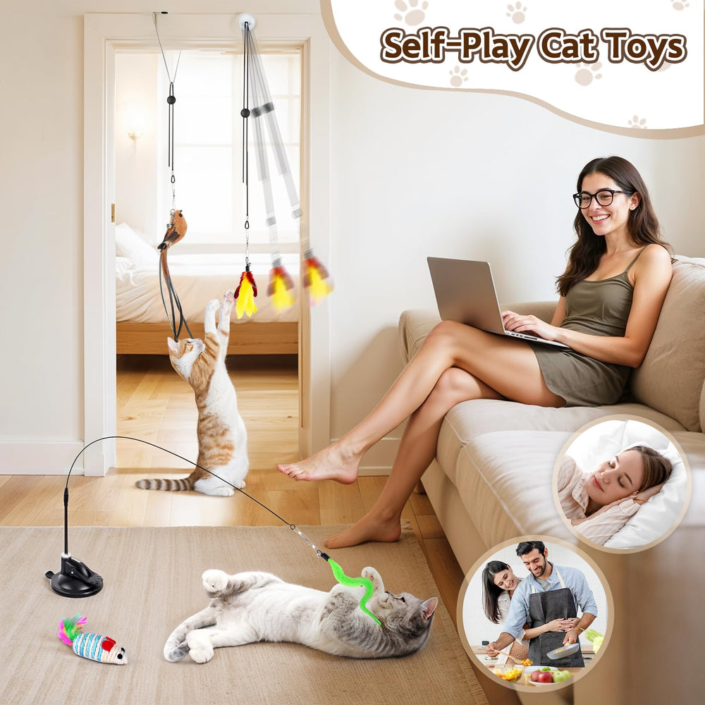 Cuerdas de juego HONGDDY para interacción entre tú y tu gato