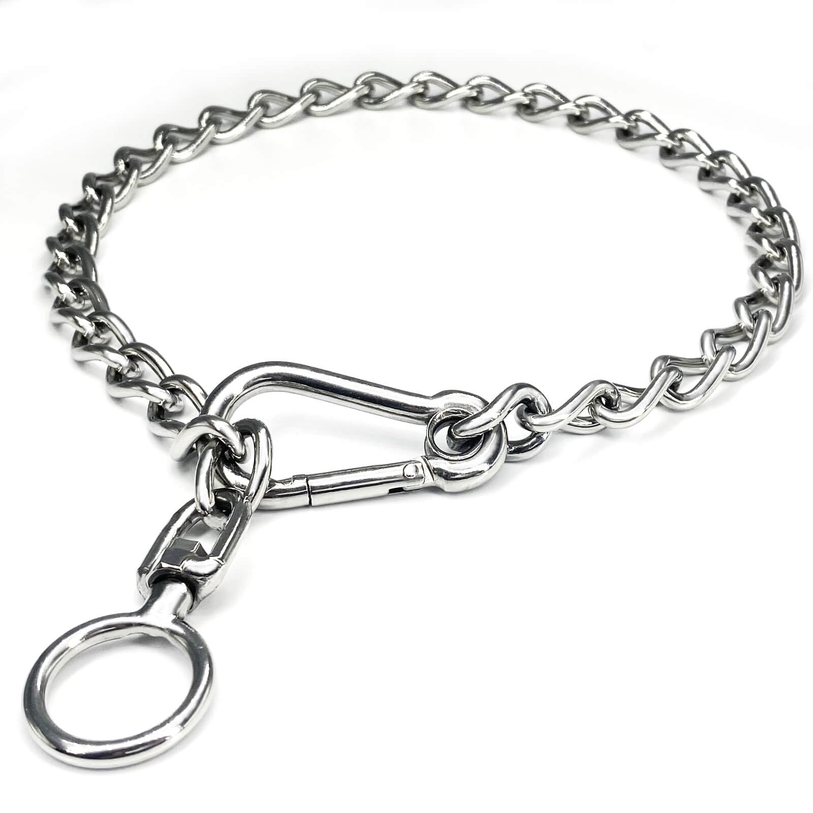 HONGSAGE collar de cadena en acero inoxidable 304, duradero para paseos diarios.
