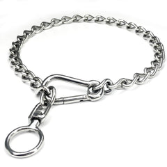 HONGSAGE collar de cadena en acero inoxidable 304, duradero para paseos diarios.