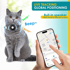 HongTop H Cat Tracker con hebilla elástica, seguridad frente a enganches.