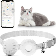 Rastreador para gatos HONGTOP H con collar ligero, comodidad diaria para tu mascota.