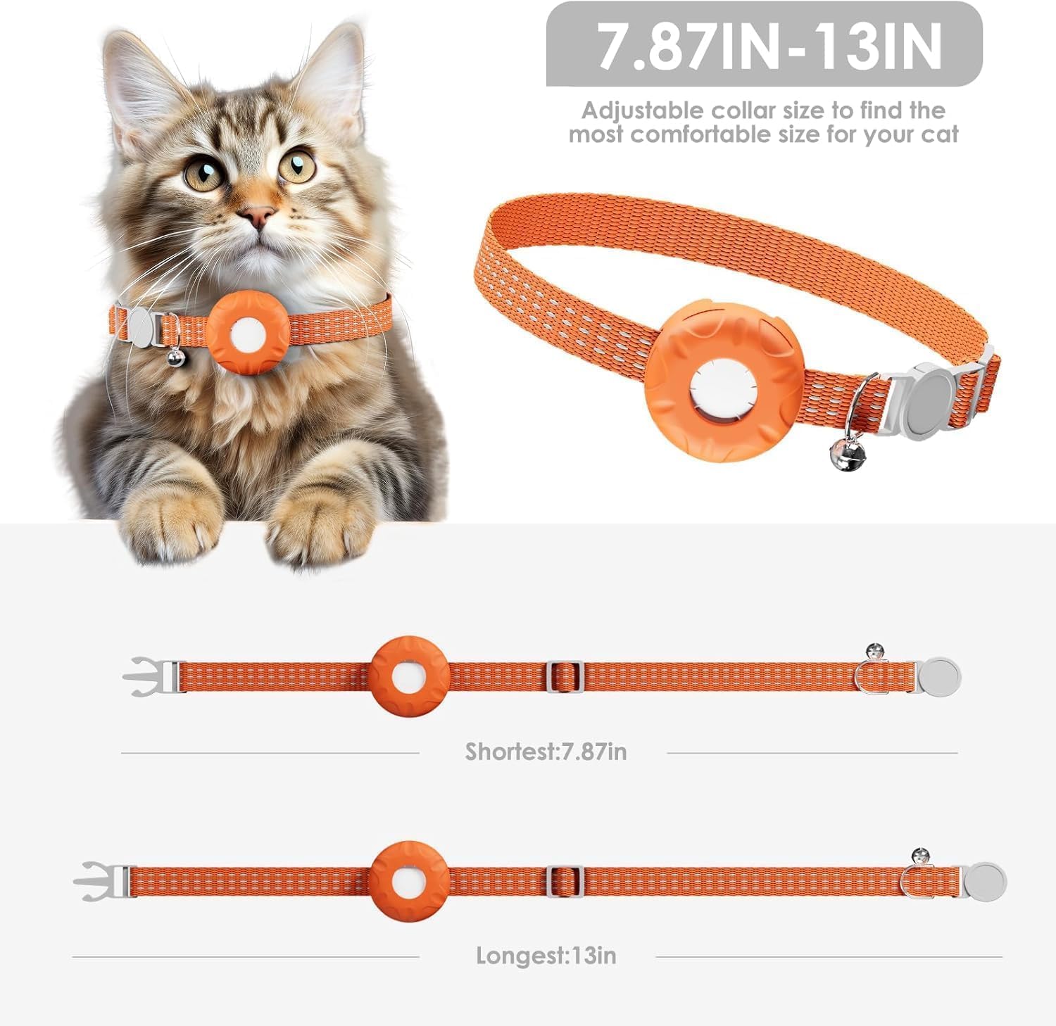 Rastreador de gato HONGTOP H funda IPX7 para uso al aire libre.