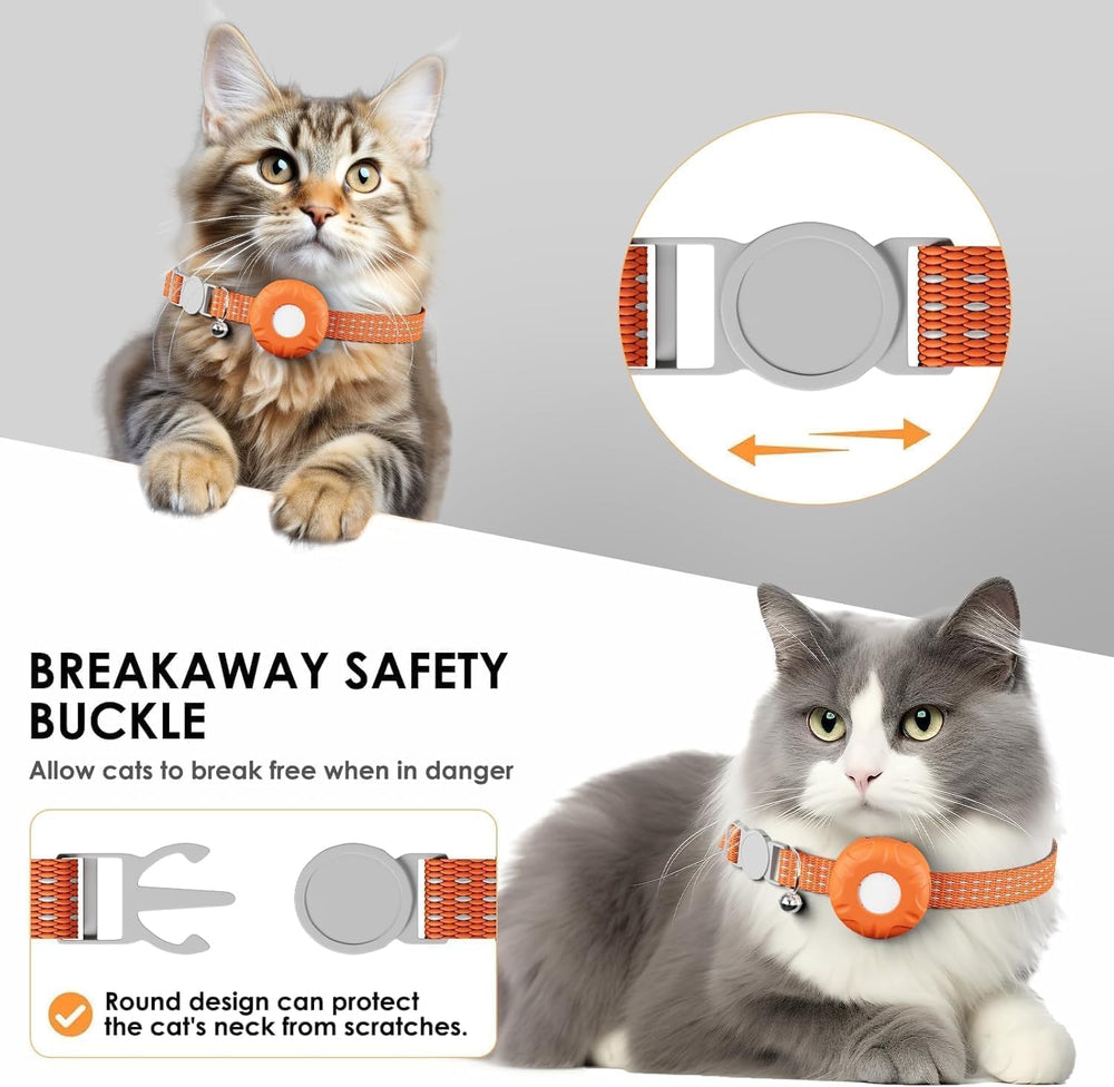 Rastreador de gato HONGTOP H con nylon suave para piel sensible.