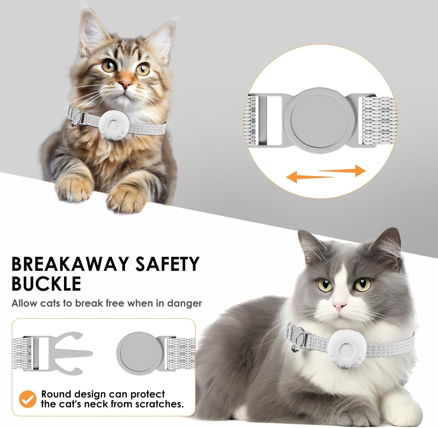 Rastreador para gatos HONGTOP H con carcasa IPX7 impermeable para exteriores.