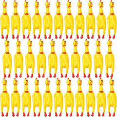 Honoson pollo de goma 12'' amarillo, juguete duradero para perros en casa