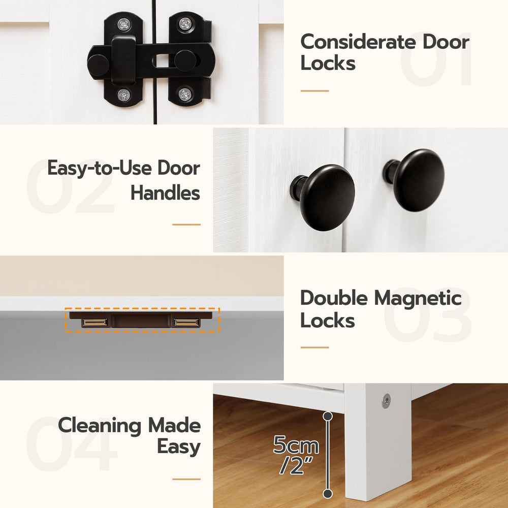 HOOBRO acceso-facil-limpieza: puertas accesibles para recoger y limpiar sin complicaciones