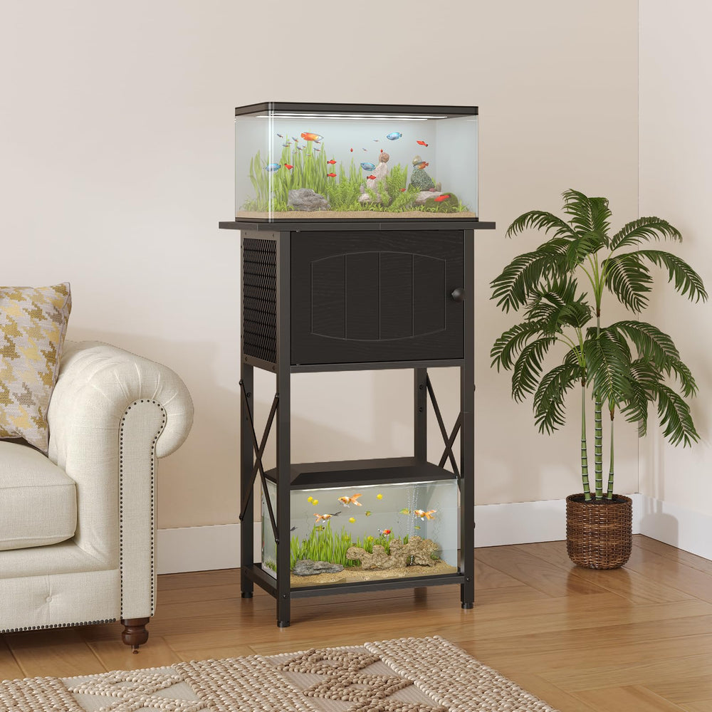 Hoobro soporte con gabinete muestra organización de suministros