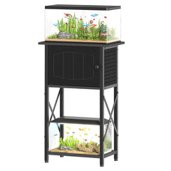 Hoobro soporte para acuario 10 galones con marco estable en frente