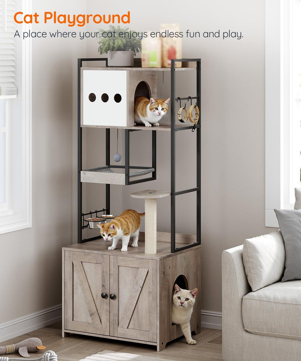 HOOBRO árbol para gatos: escalón, facilita el acceso a distintas alturas.