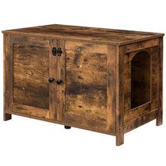 HOOBRO caja de arena oculta, vista frontal, privacidad para la gata y diseño agradable