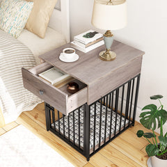 HOOBRO caja-perro-mueble con cajon, almacenamiento práctico.