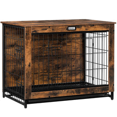 HOOBRO caja para perros, frente con puertas dobles, acceso cómodo para mascotas.