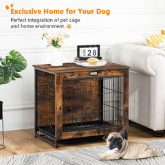 HOOBRO caja perro mueble con puerta frontal para acceso rápido y cómodo