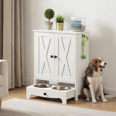 HOOBRO cajón deslizante con dos tazones grandes para cualquier tamaño de perro.