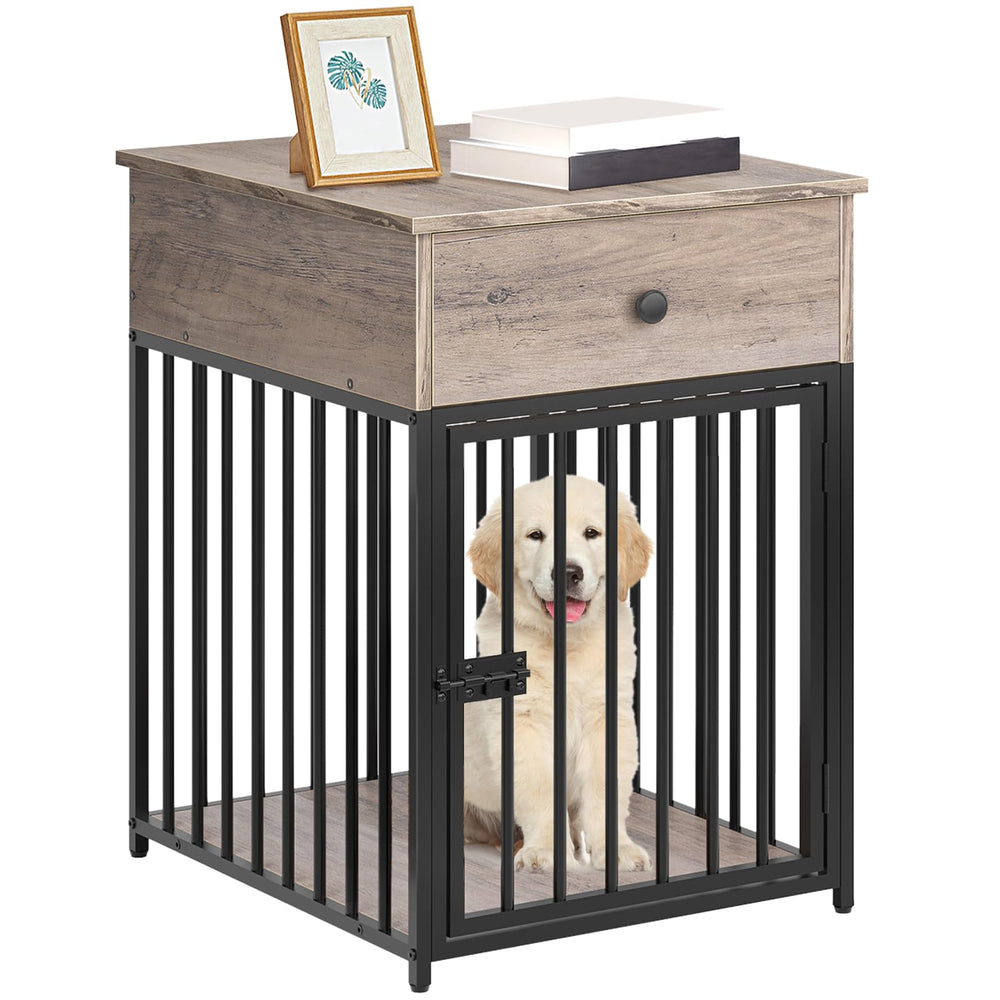 HOOBRO casa-perro-mueble greige, refugio seguro para la mascota.