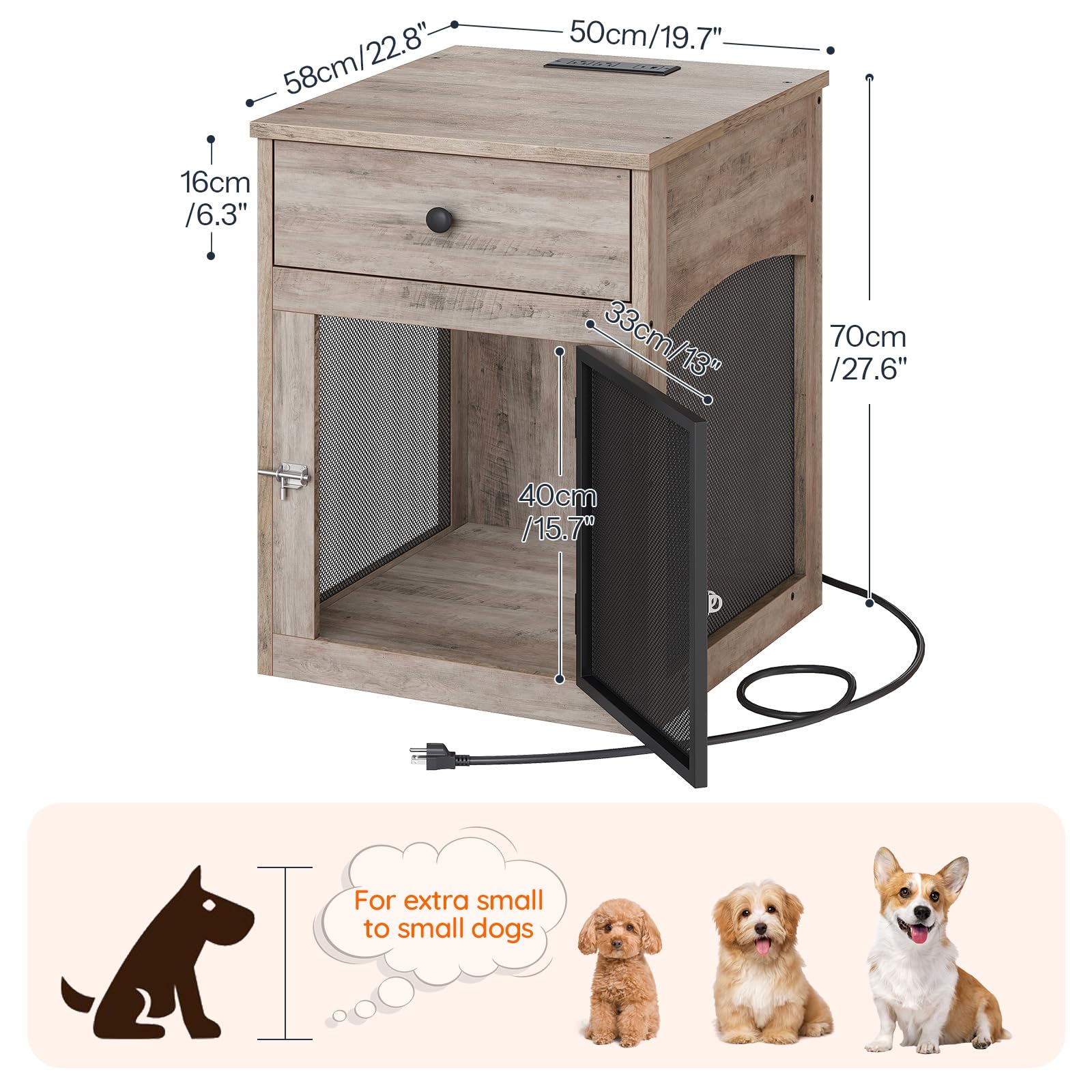 HOOBRO diseño-industrial en madera y metal para un mueble de mascotas elegante y funcional.