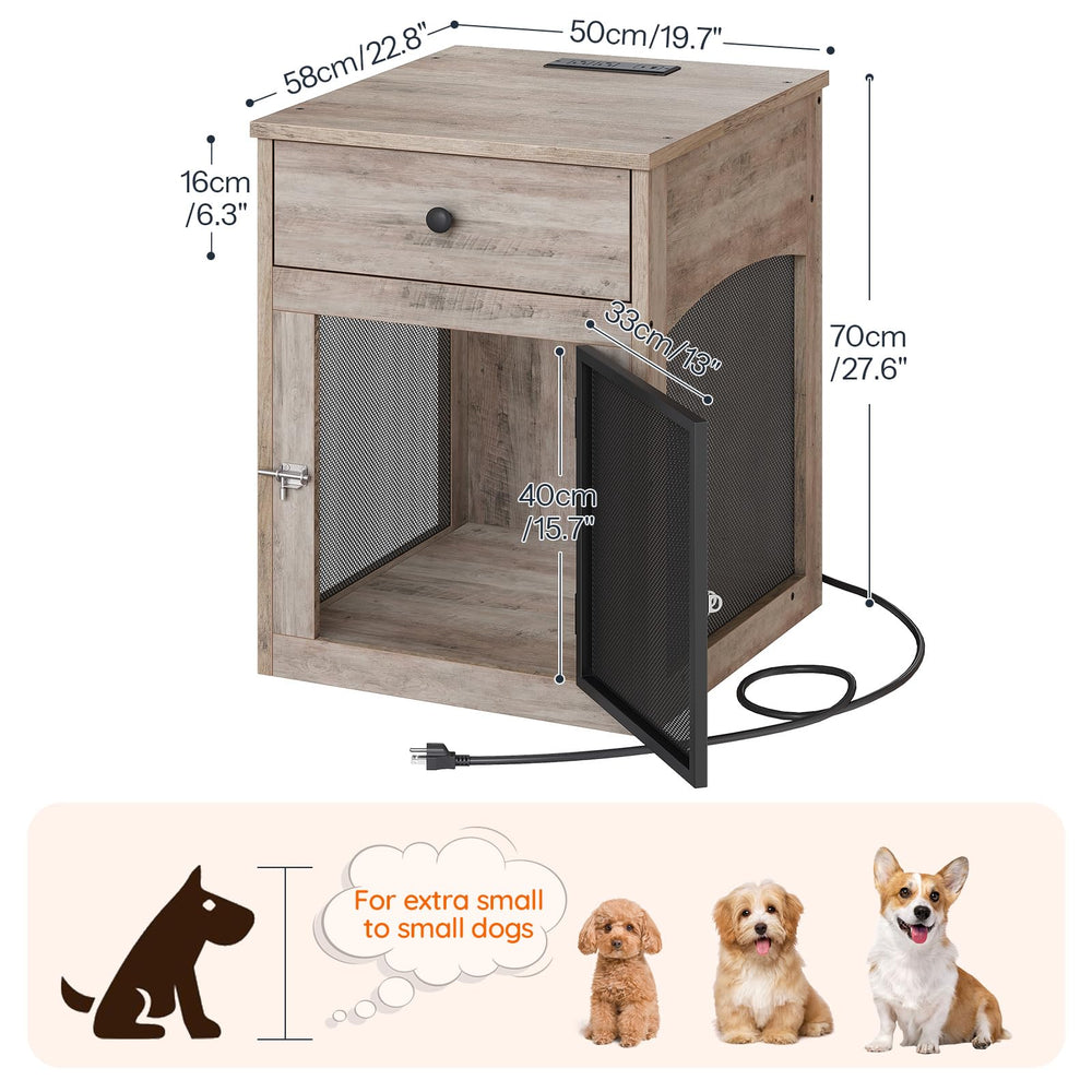 HOOBRO diseño-industrial en madera y metal para un mueble de mascotas elegante y funcional.
