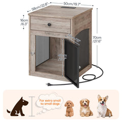 HOOBRO diseño-industrial en madera y metal para un mueble de mascotas elegante y funcional.