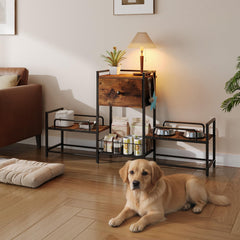 HOOBRO diseño rústico y estable, perfecto para ambientes modernos y acogedores.