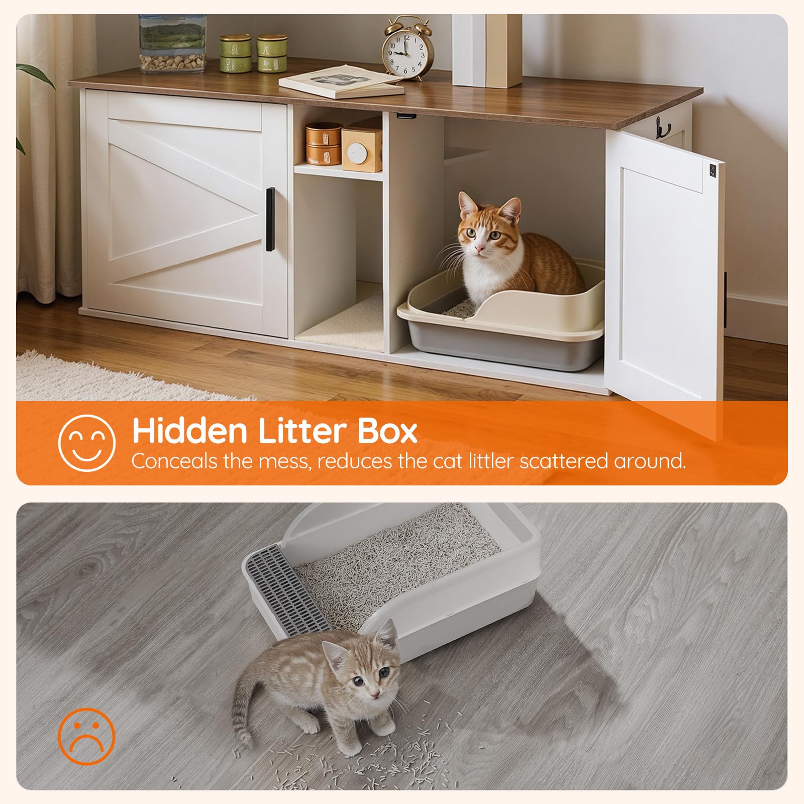 HOOBRO uso-mesa-lateral: función adicional para sala o dormitorio.