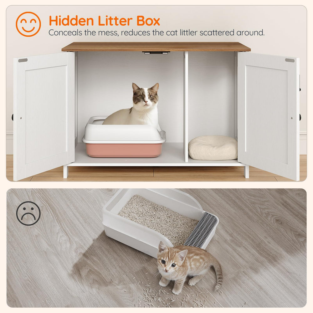 HOOBRO espacio interior amplio para cajas grandes y limpieza práctica