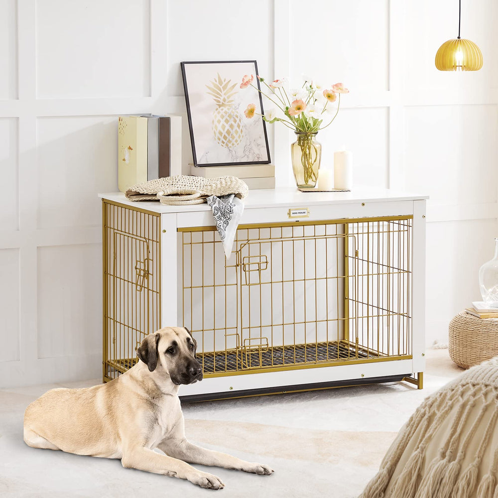 HOOBRO gabinete-perro blanco superficie-sobre para plantas o decoracion