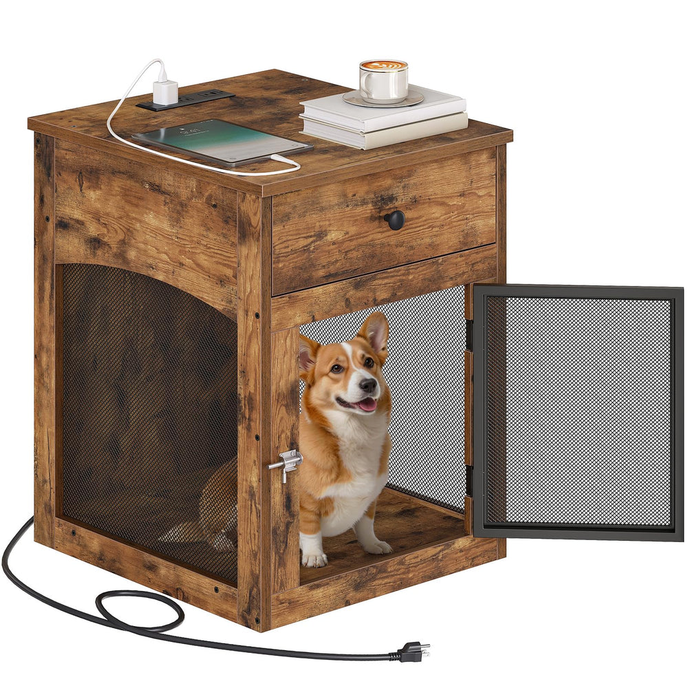 HOOBRO jaula-perro-dimensiones-espacio-pequeno, ideal para perros pequeños.