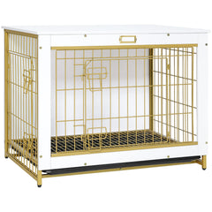 HOOBRO jaula para perro, frente, acceso cómodo y estilo de mueble.