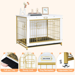 HOOBRO jaula para perro, superficie superior apta para plantas o decoración.