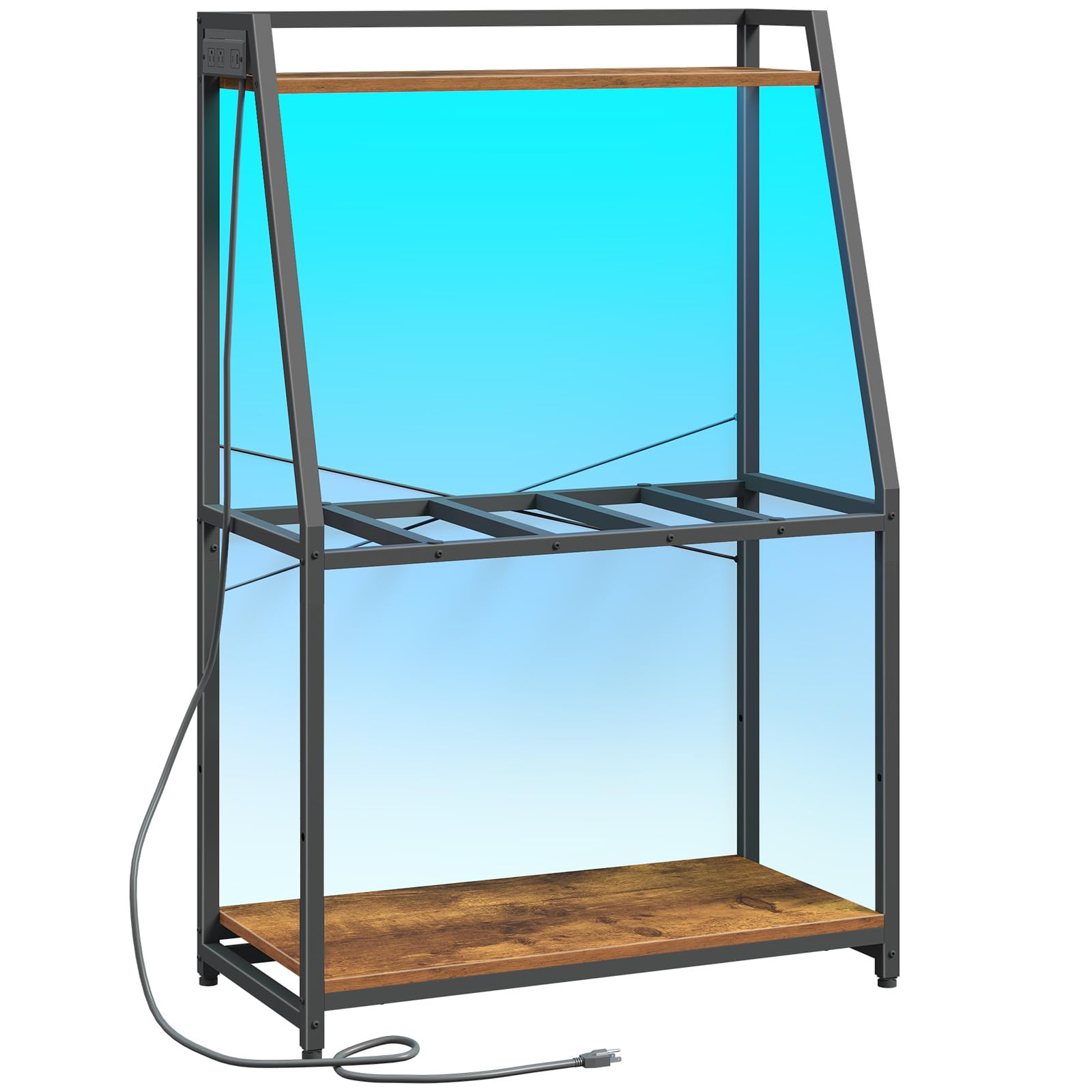 HOOBRO soporte para terrarios y tortugas en un mueble práctico.