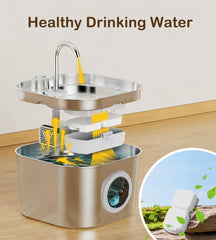 Cartuchos de filtración HOOISE mejoran claridad de agua para felinos curiosos.